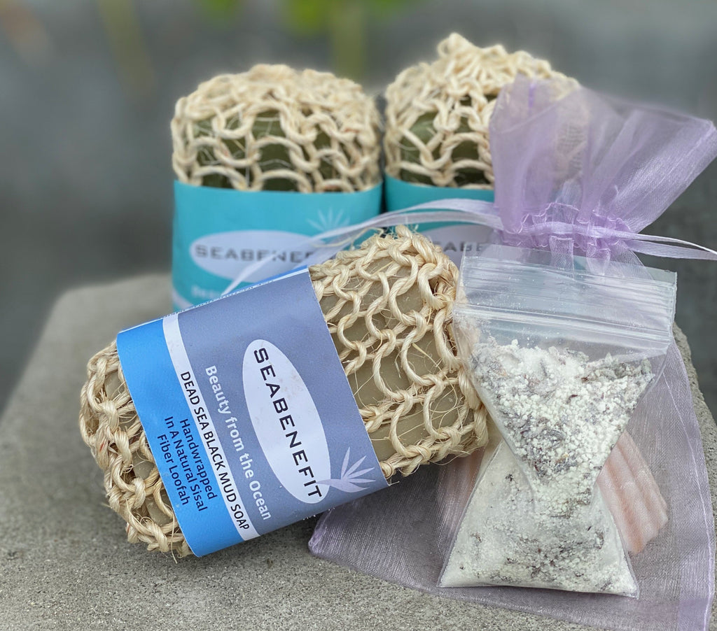 Healing Benefits of the Sea Trio + Free Dead Sea Salts Tub Tea Sample & Muslin Bag