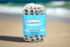 Seabenefit Pacific Seaweed Soap Wrapped in a Loofah